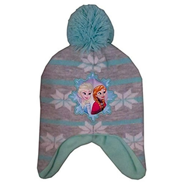 Disney Frozen Girls Pink Knit Scandinavian Hat & Gloves Set